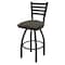 Holland Bar Stool Co 36" Swivel Bar Stool, Black Wrinkle, Graph Chalice Seat 41036BW019 - alternate 1